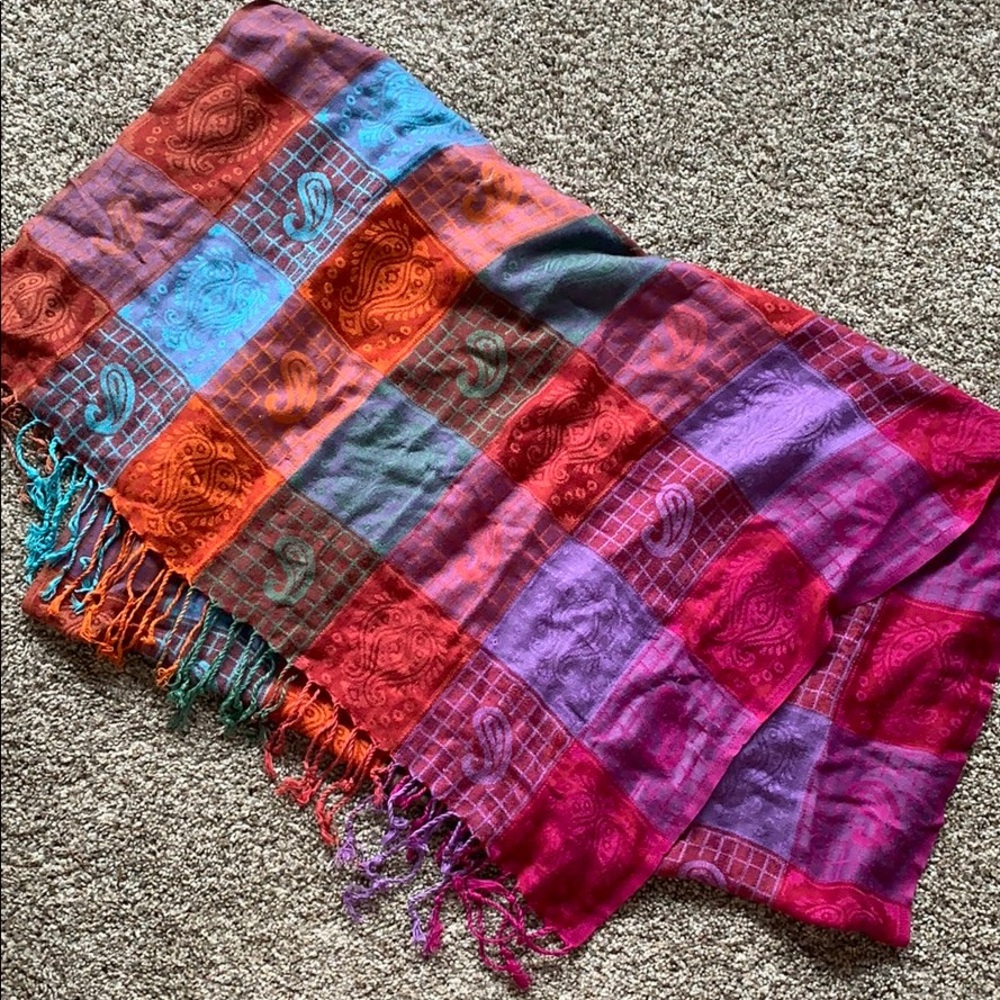 Multi color pashmina scarf